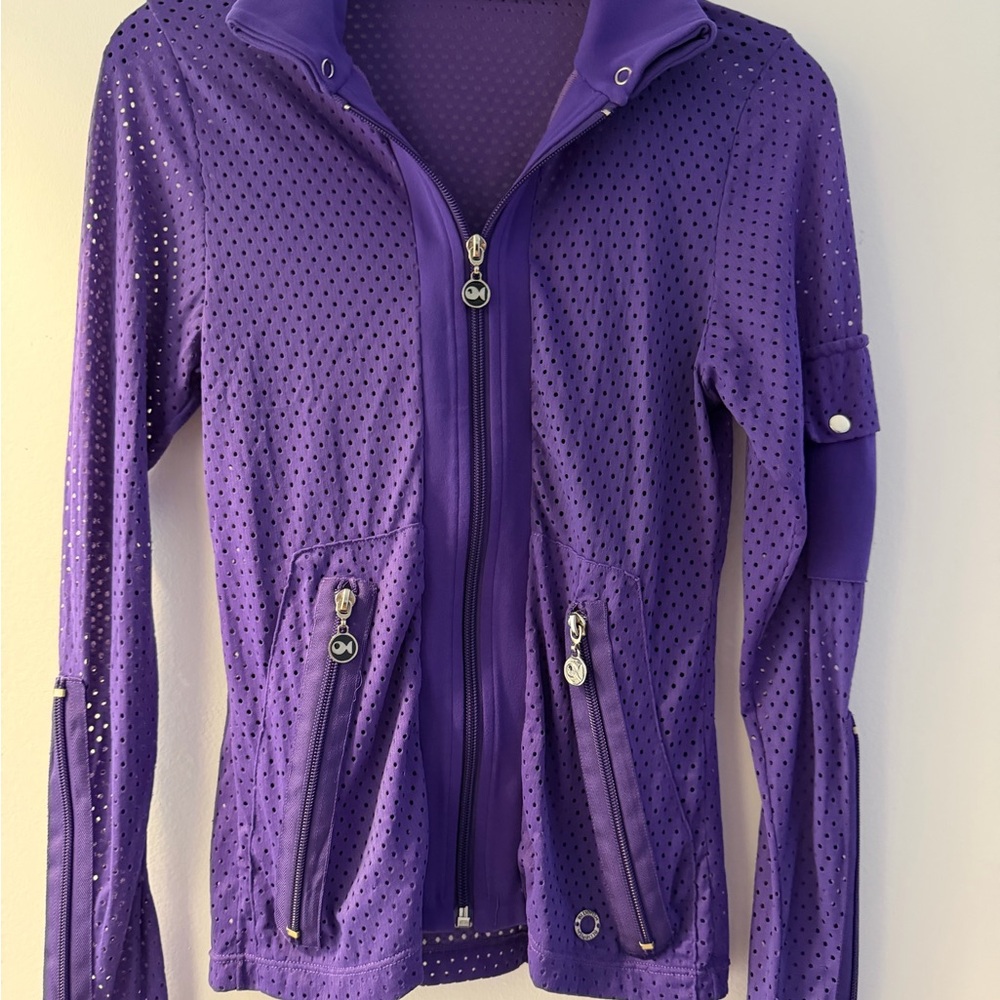 Blue Fish Women's Violet Perforated jacket